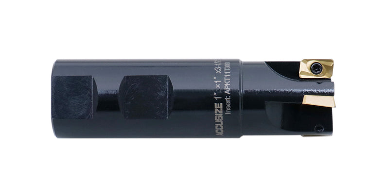 90 Degree Square Shoulder Indexable End Mill w/ Carbide APKT Inserts