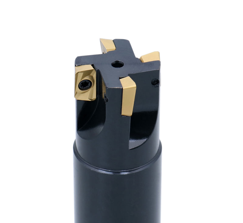 90 Degree Square Shoulder Indexable End Mill w/ Carbide APKT Inserts