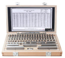 87 Pc Metric Gage Block Set, Grade 2, Din861 German Standard with Mfg's Certificate, 0087-2160