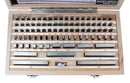 87 Pc Metric Gage Block Set, Grade 2, Din861 German Standard with Mfg's Certificate, 0087-2160