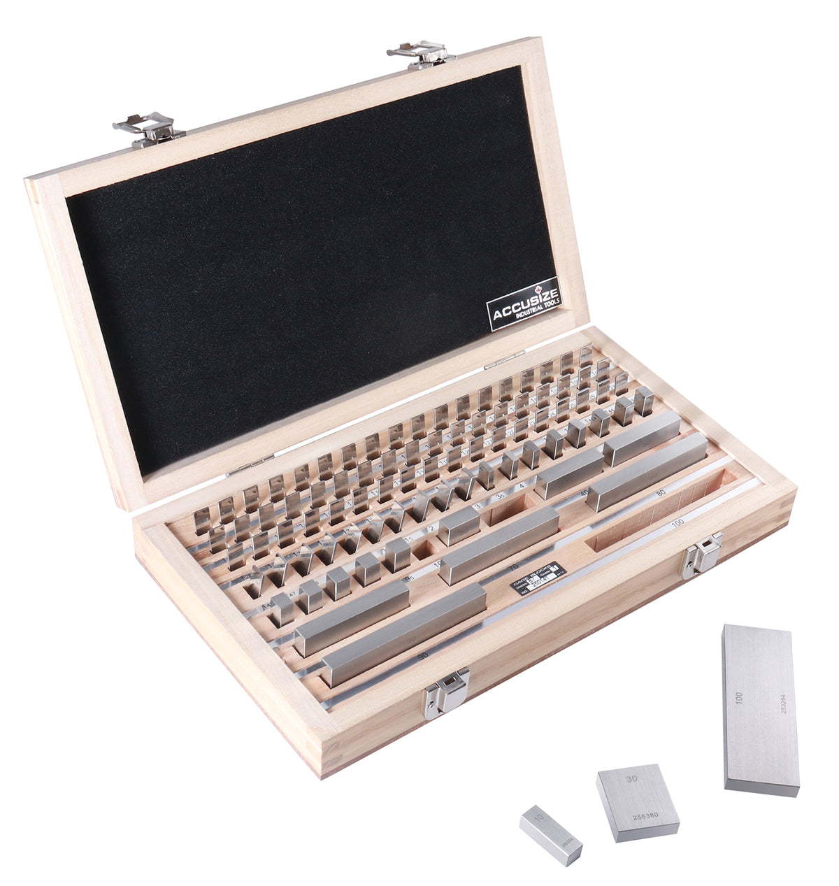 87 pc Metric Gage Block Set, Grade 0 to 2, DIN861 Germany Standard with MFG's Certificate