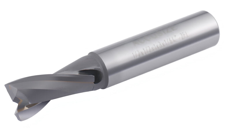 1/2'' by 1/2'' Dia, 1'' Flt Length, 3'' Oal, 1/64'' Corner Radius, Carbide Tipped End Mill for Aluminum, 0193-6327