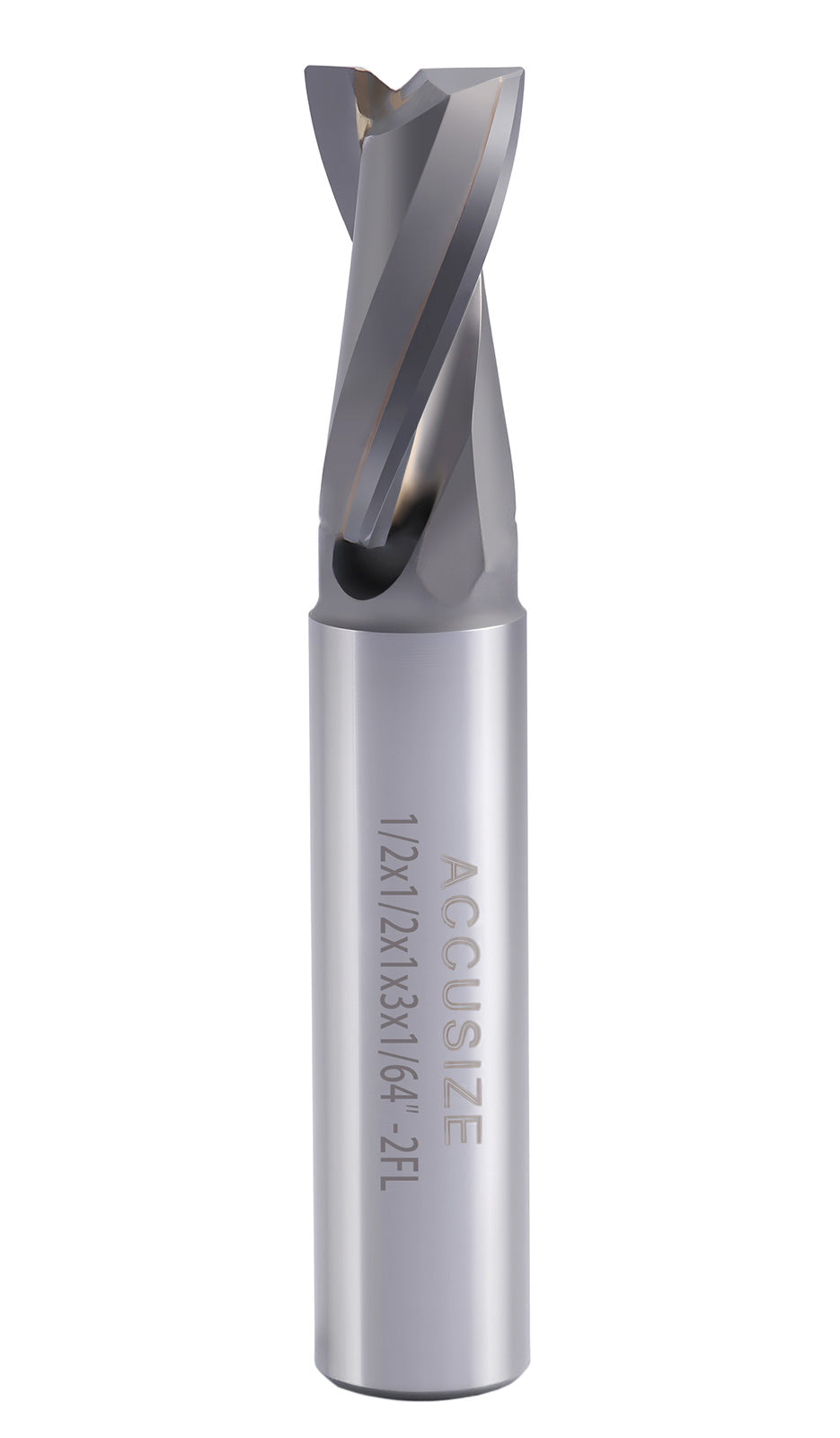 1/2'' by 1/2'' Dia, 1'' Flt Length, 3'' Oal, 1/64'' Corner Radius, Carbide Tipped End Mill for Aluminum, 0193-6327