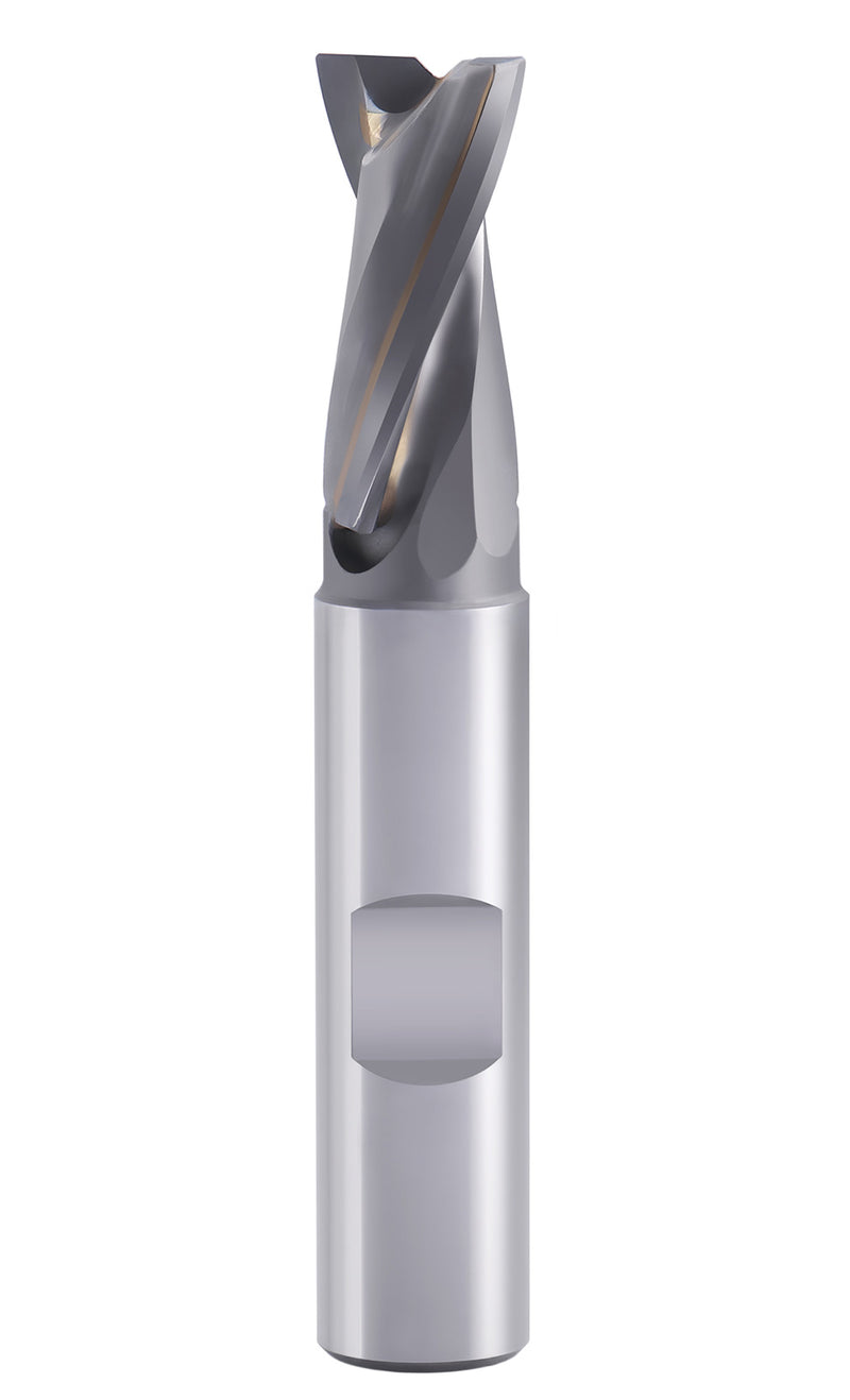 1/2'' by 1/2'' Dia, 1'' Flt Length, 3'' Oal, 1/64'' Corner Radius, Carbide Tipped End Mill for Aluminum, 0193-6327