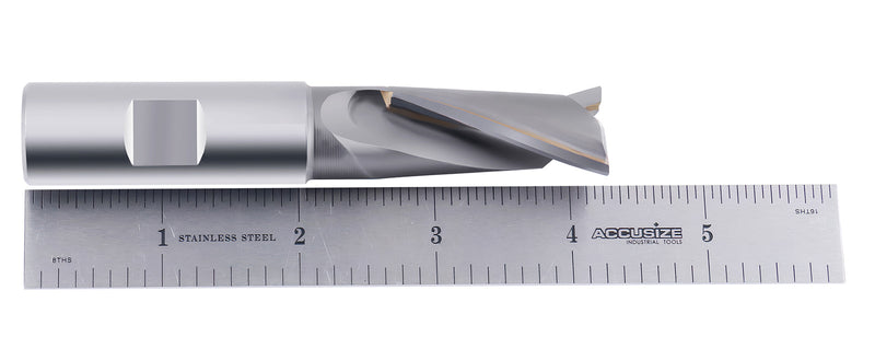 2 Flute Carbide Tipped End Mills for Aluminum, Center cutting