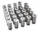 29 Pcs 1/8-1'' by 32nds 5C Precision Round Collets, Hardened and Ground, 0200-0572