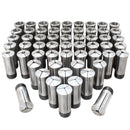 57 Pcs 1/8-1'' by 64th 5c Precision Round Collets, Hardened and Ground, 0200-0573