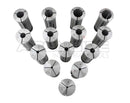 14 Pcs 3-25mm 5c Precision Round Collets, Metric, Hardend and Ground, 0200-5551