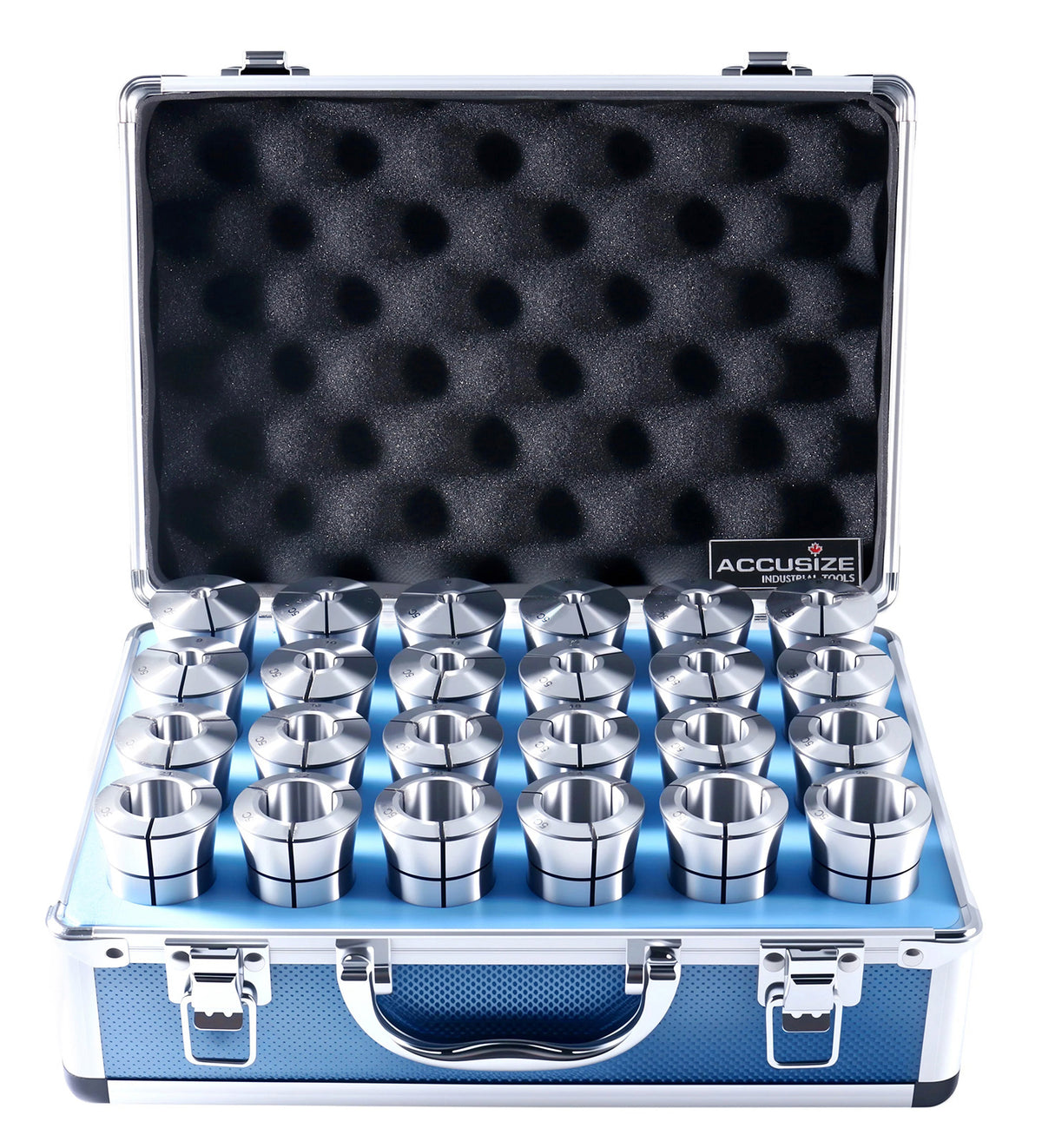 24 Pcs 3-26mm 5c Precision Round Collets, Metric, Hardend and Ground, 0200-5552