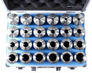24 Pcs 3-26mm 5c Precision Round Collets, Metric, Hardend and Ground, 0200-5552