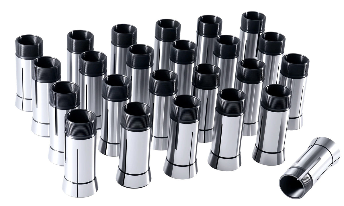 24 Pcs 3-26mm 5c Precision Round Collets, Metric, Hardend and Ground, 0200-5552