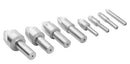 6 Flute HSS Machine Countersinks Sets, 8 pcs/Set