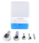5PC 0 Flute H.S.S. Countersink & Deburring Tool Set, Pilotless Type