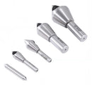 5PC 0 Flute H.S.S. Countersink & Deburring Tool Set, Pilotless Type