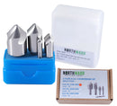 Northward Cutting Edge 5pcs/Set 60 Deg 3-Flute HSS Countersink Set, 0206-3060