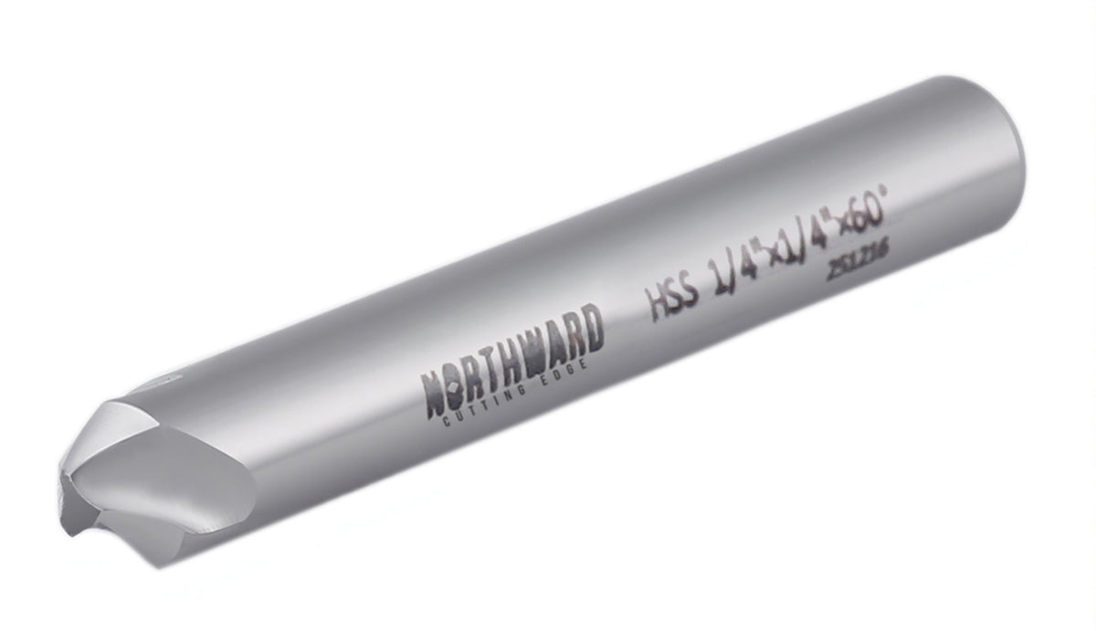 Northward Cutting Edge 5pcs/Set 60 Deg 3-Flute HSS Countersink Set, 0206-3060