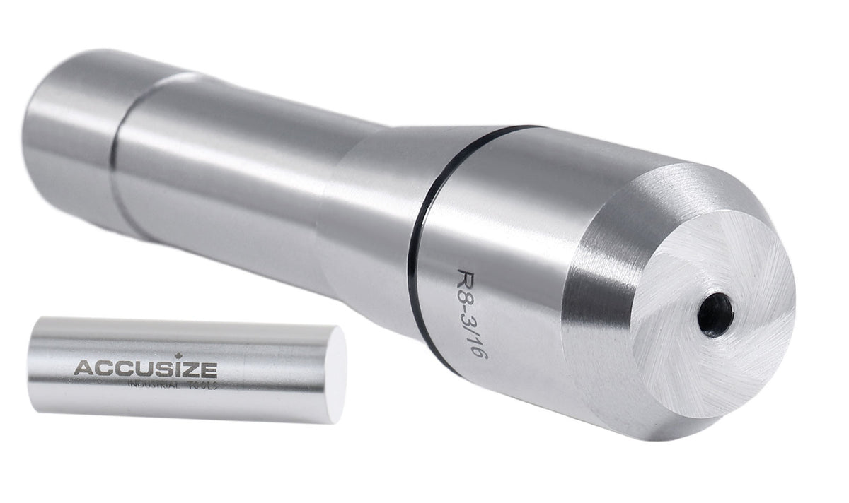 3/16'' R8 End Mill Holder Tool Adaptor Milling R8 Shank Bridgeport, 0222-0841