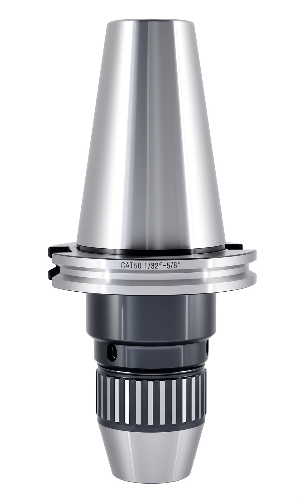 0-5/8'' Cat50 CNC Integral Keyless Drill Chuck, Accuracy 0.002'', 0222-0896