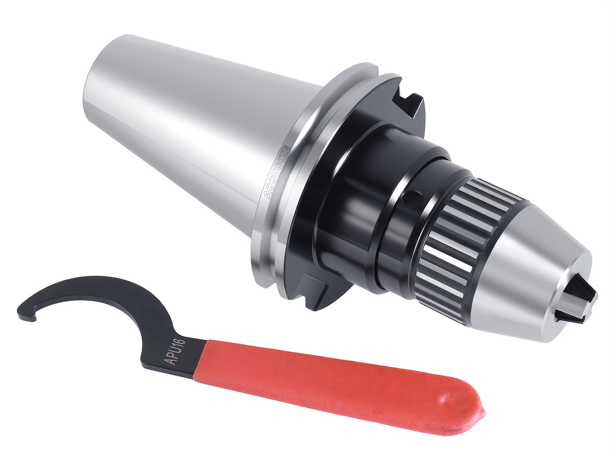 0-5/8'' Cat50 CNC Integral Keyless Drill Chuck, Accuracy 0.002'', 0222-0896