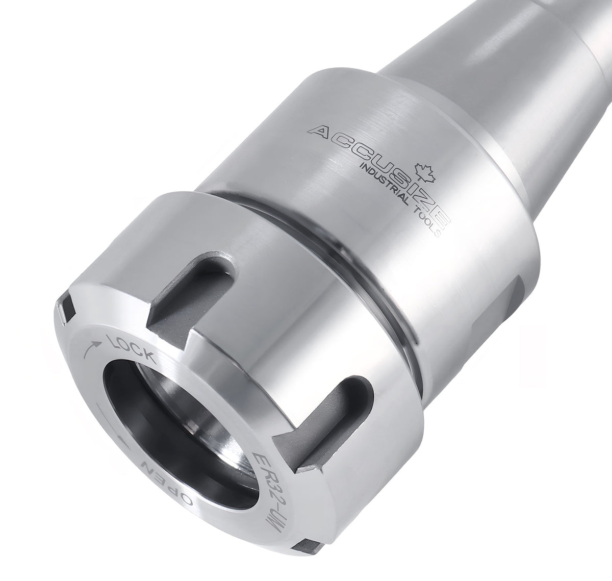 R8 Shank Er32 Collet Chuck, Max RPM: 8000 RPM, 7/16''-20 Drawbar End, Max TIR 0.0002'' O.D to I.D. 0223-0232