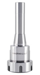 R8 Shank Er40 Collet Chuck, 7/16'' -20 Drawbar End, Max T.I.R. 0.0002'' O.D to I.D. 0223-0240