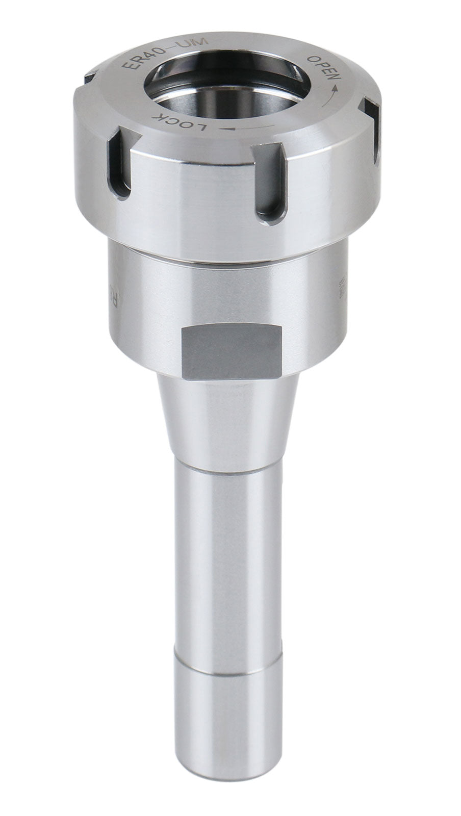 R8 Shank Er40 Collet Chuck, 7/16'' -20 Drawbar End, Max T.I.R. 0.0002'' O.D to I.D. 0223-0240