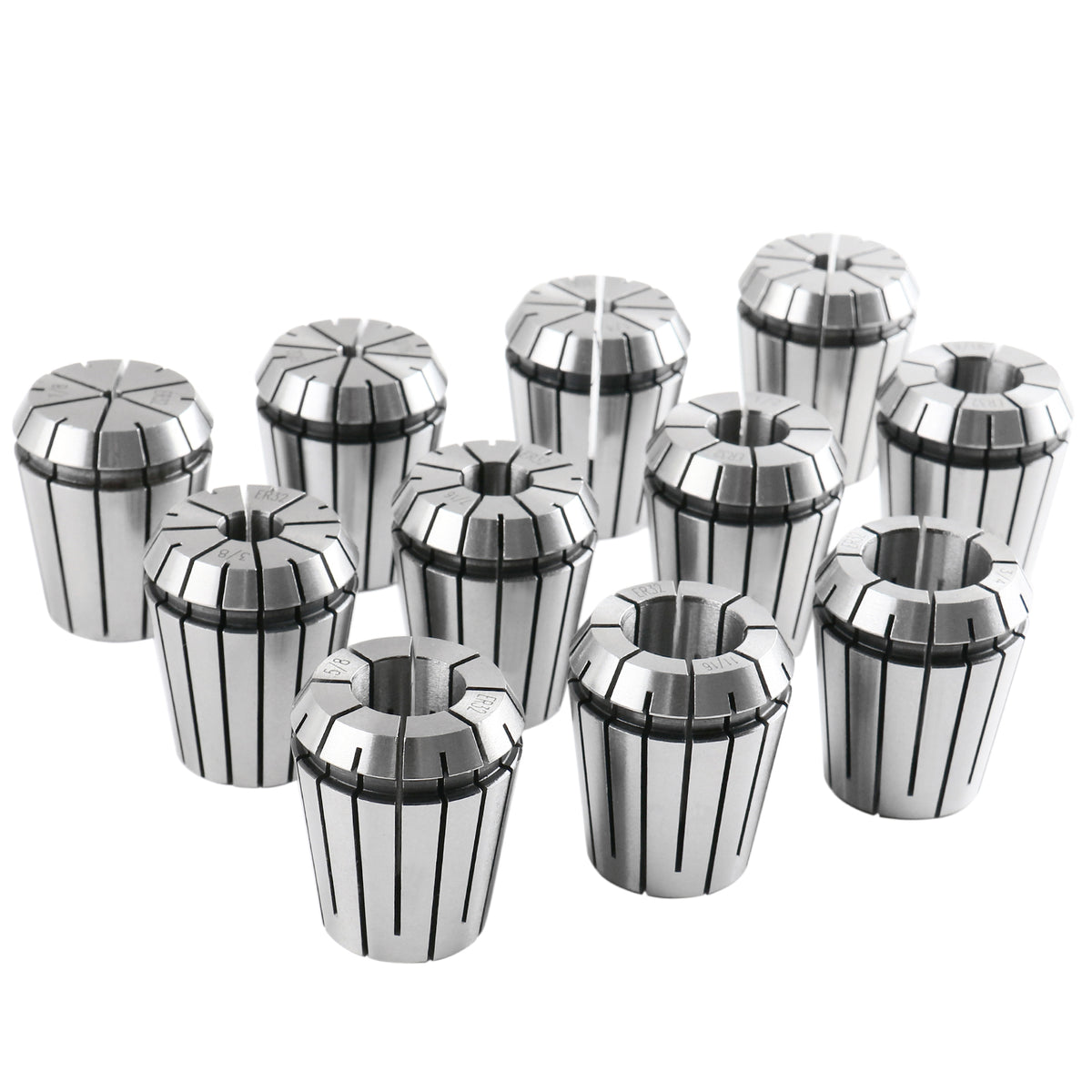 Mt2 Shank Er32 Chuck with 11Pc Collets Kit, 1/8'' - 3/4'' by 16Th, Morse Taper Collet System, 0223-0303