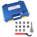 Mt3 Shank Er32 Chuck with 11Pc Collets Kit, 1/8'' - 3/4'' by 16Th, Morse Taper Collet System, 0223-0304