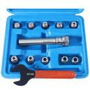 Er16 Collet Set, 1/32'' to 3/8'', 3/4'' by 3.35'' Chuck Holder plus Wrench in Fitted Strong Box, 0223-0307