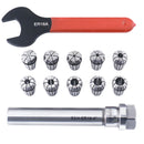Er16 Collet Set, 1/32'' to 3/8'', 3/4'' by 3.35'' Chuck Holder plus Wrench in Fitted Strong Box, 0223-0307