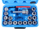 MT3 Shank ER40 Chuck with 15Pc Collets Kit, 1/8 inch - 1 inch by 16th, Morse Taper Collet System, 0223-0308