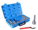 MT3 Shank ER40 Chuck with 15Pc Collets Kit, 1/8 inch - 1 inch by 16th, Morse Taper Collet System, 0223-0308