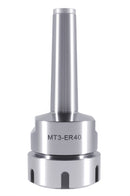 MT3 Shank ER40 Chuck with 15Pc Collets Kit, 1/8 inch - 1 inch by 16th, Morse Taper Collet System, 0223-0308
