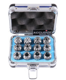 12 Pc Er-20 Collet Set, Size from 1/16'' up to 1/2'' in Fitted Strong Alunimum Box, 0223-0799