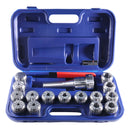 - 15 Pc ER40 Precision Collet Set with R8 Bridgeport Shank Holder & Wrench, High Accuracy Tooling for Milling & Drilling, in Fitted Box, 0223-0984