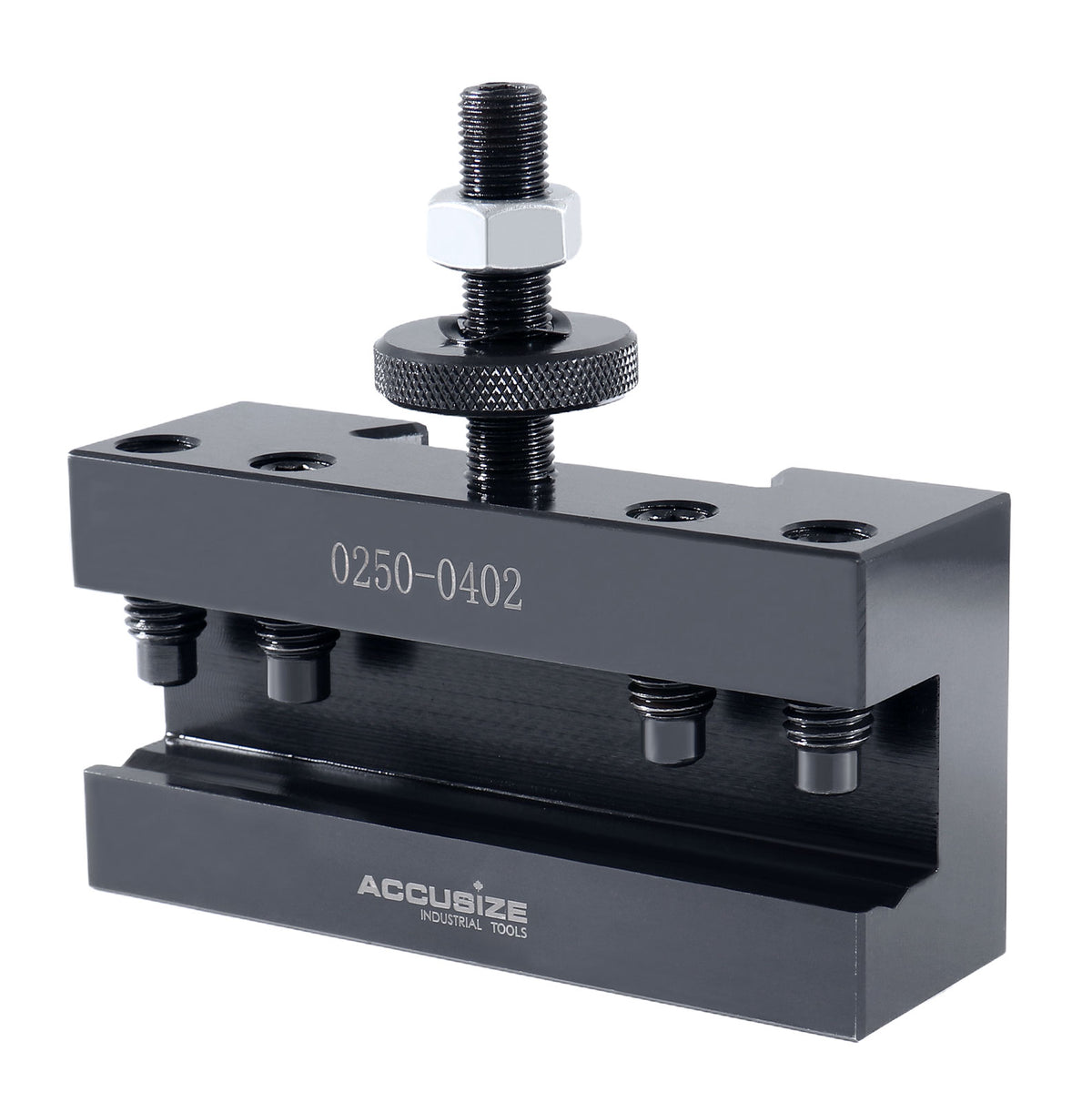 Ca Boring, Turning and Facing Quick Change Tool Post Holder, 1'' Max Hold, Style No 2, 0250-0402