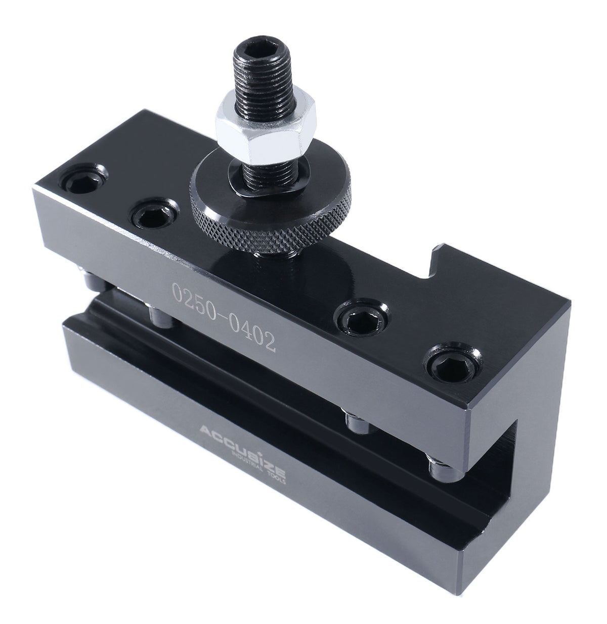 Ca Boring, Turning and Facing Quick Change Tool Post Holder, 1'' Max Hold, Style No 2, 0250-0402