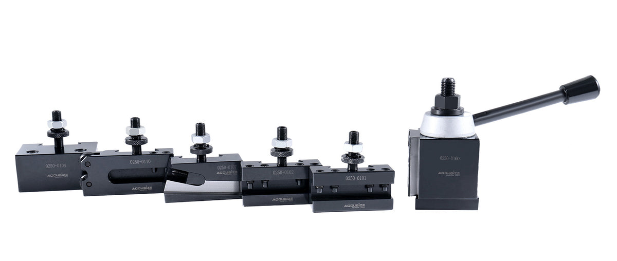 '- for Lathe Swing 6'' - 12'' Piston Type Quick Change Tool Post 6 Pcs/Set for 100 AXA, 0251-0100