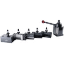 - AXA 6 Pc Wedge Type Quick Change Tool Post Set, for Lathe Swing 6-12 Inches, Includes 5 Tool Holders, 0251-0111