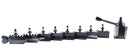 11 Pcs AXA Wedge Type Quick Change Tool Post Set for Lathe Swing 6"-12" incl. 1 Cutoff & Grooving and 1 Knurling Holders