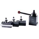 Axa 4 Pc Wedge Type Quick Change Tool Post Set for Lathe Swing 6'' - 12'' with 1/2'' M35 Square Lathe Bit, 0251-0155