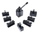 Bxa 6 Pc Wedge Type Quick Change Tool Post Set Plus 2 Oversize Bxa Style 1 Turning and Facing Holders, 0251-0228
