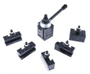 Cxa Style Piston Type Quick Change Tool Post Set with 6 Pcs Tool Post Holders, 0251-0300