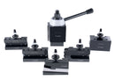 Ca Style Professional Piston Type Quick Change Tool Post Set with 6 Pcs Tool Post Holders, 0251-0400
