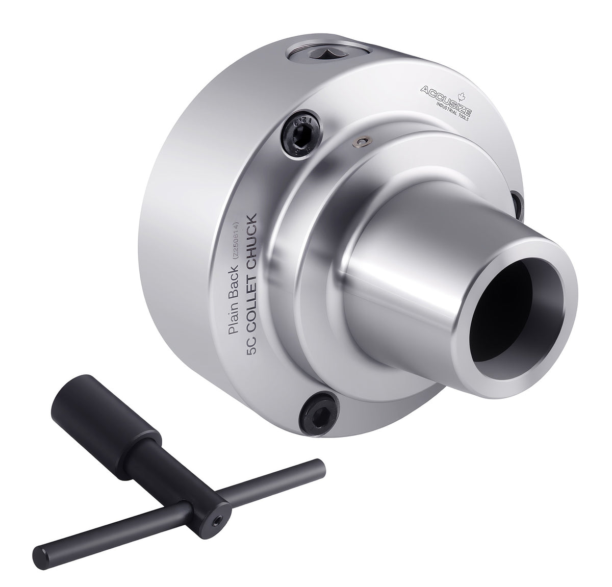 5C 5'' Collet Chuck, Plain Back, for Lathe Machine, 0269-0010