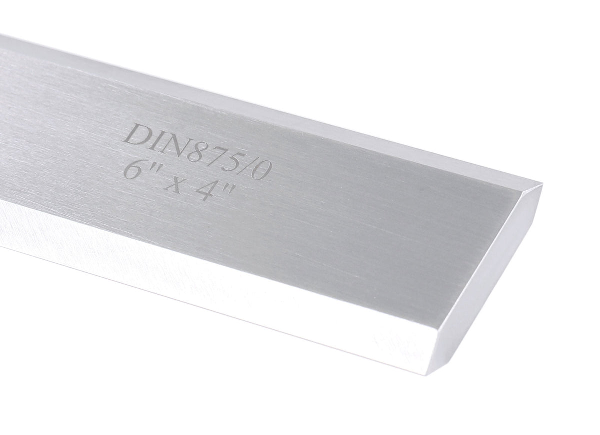 Precision Bevel Edge Blade Machinists Square, 6'' Blade by 4'' Beam, Grade 0, Din 875, 0303-6203