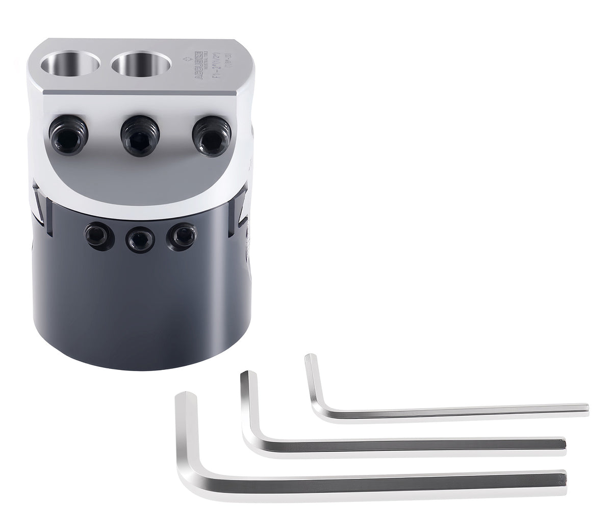 2" precision boring head with 1/2" boring bar bore, 5/8" offset, and 7/8"-20 mount thread - 0350-0002
