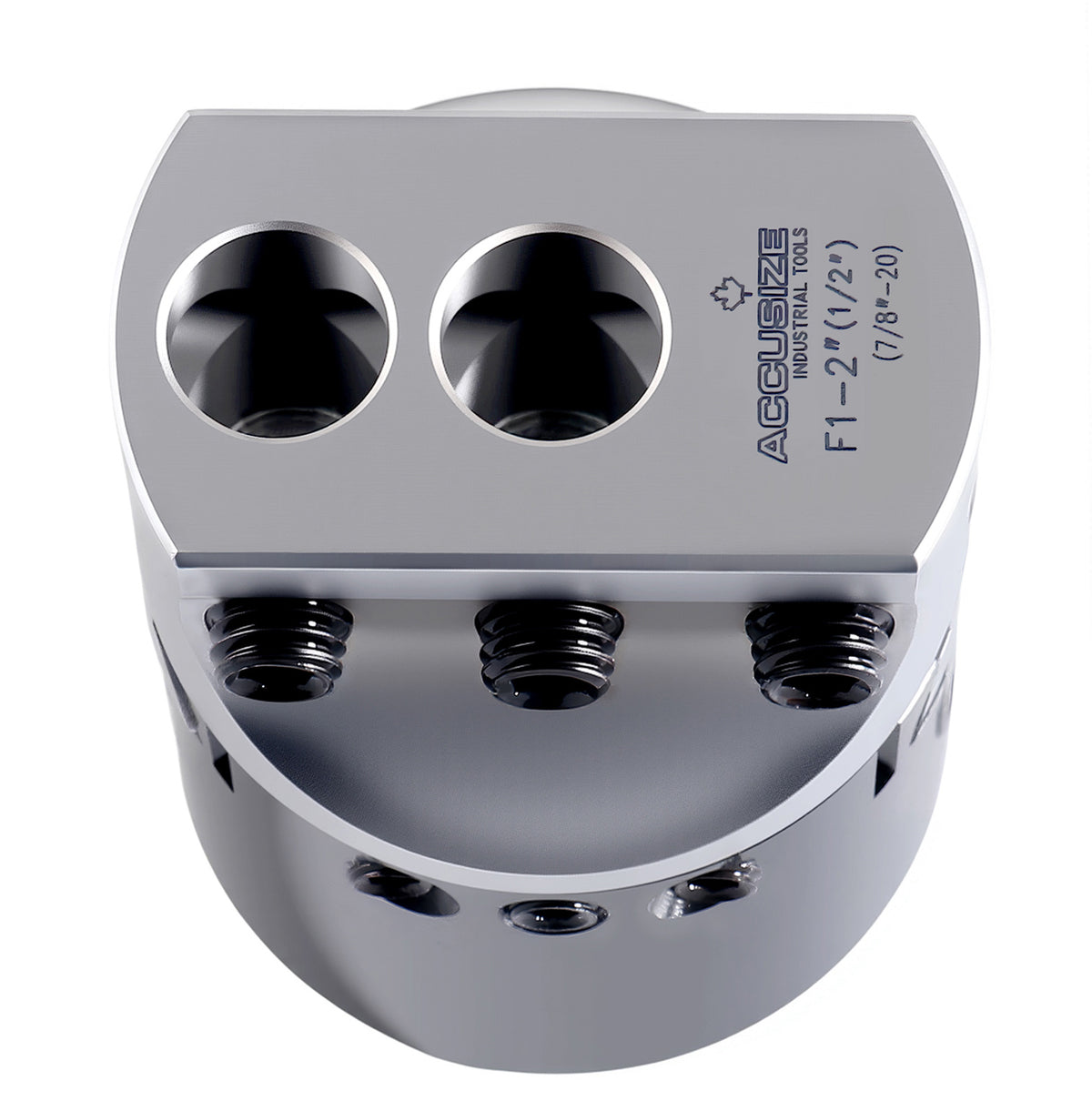 2" precision boring head with 1/2" boring bar bore, 5/8" offset, and 7/8"-20 mount thread - 0350-0002