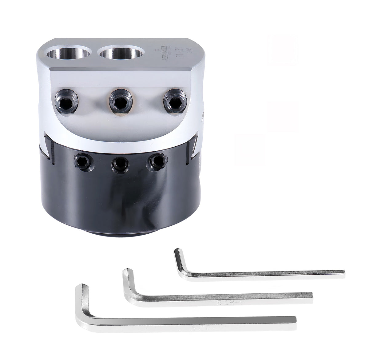3" precision boring head with 3/4" boring bar bore, 1" offset, and 1-1/2"-18 mount thread - 0350-0003