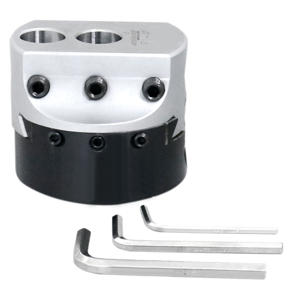 4" precision boring head with 1" boring bar bore, 1" offset, and 1-1/2"-18 mount thread - 0350-0004